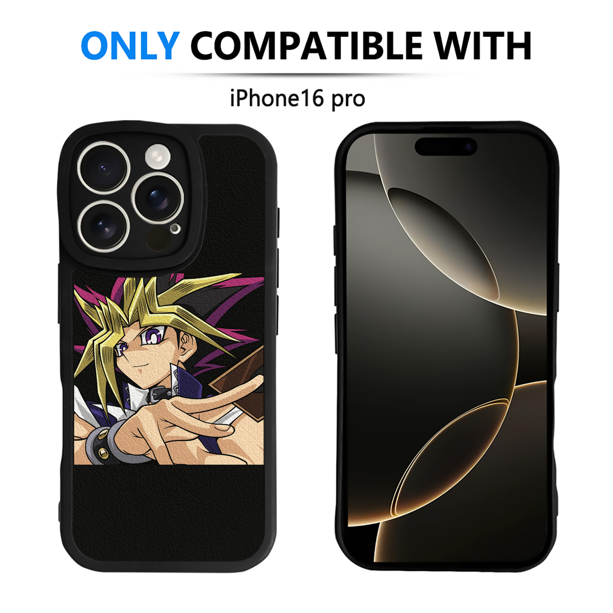 遊☆戯☆王 Yu-Gi-Oh! 【iPhone 16シリーズ対応】シリコンスマホケース（レザー調） 材質：シリコン